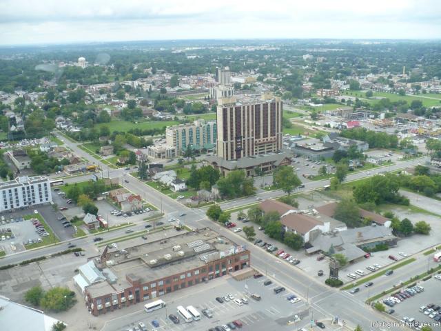Double Tree Hotel in Niagara Falls Canada seen from Skylon Tower.jpg