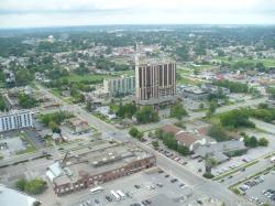 Double Tree Hotel in Niagara Falls Canada seen from Skylon Tower.jpg