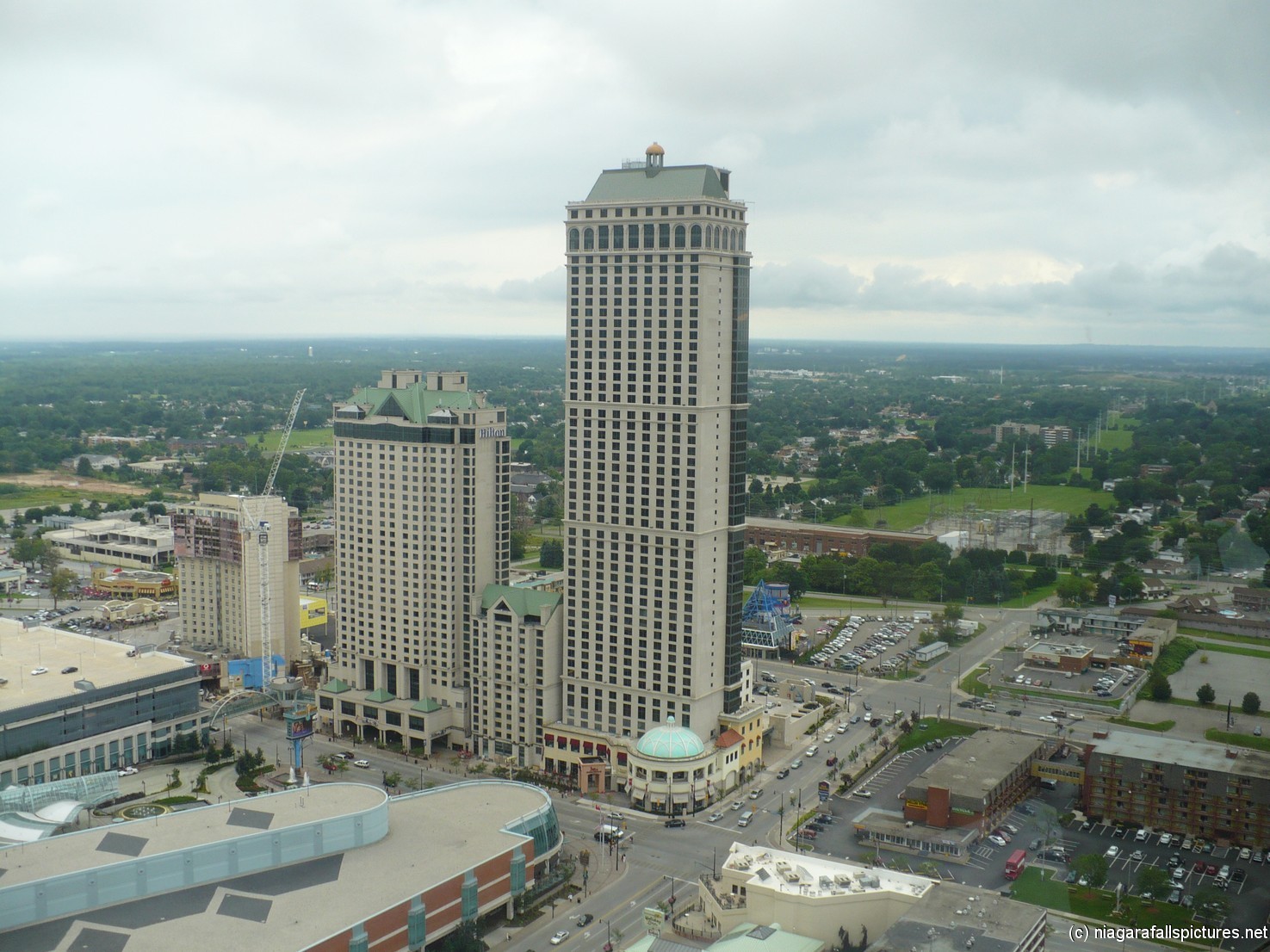 Hilton Hotel Niagara Falls Canada as seen from Skylon Tower.jpg