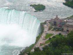 Horseshoe Falls observation area as seen from Skylon Tower.jpg