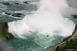 Horseshoe Niagara Falls Photograph with Maid of the Mist taken from Skylon Tower.jpg