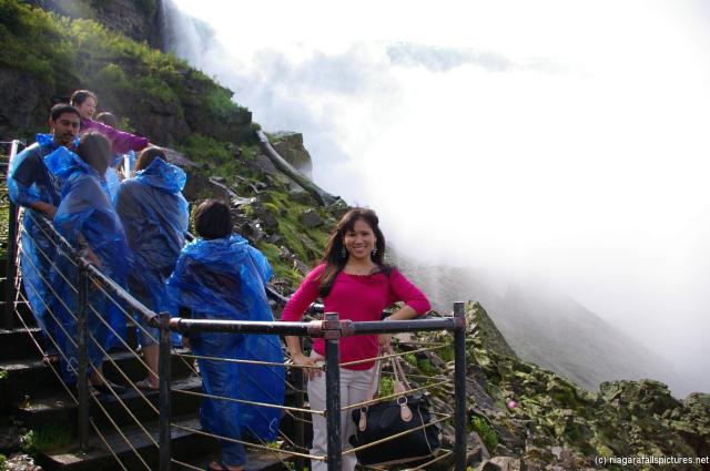 Joann next to Niagara Falls below Prospect Point.jpg