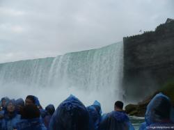 Canadian Flag and the Horseshoe Falls as viewed from Niagara Falls Maid of the Mist.jpg