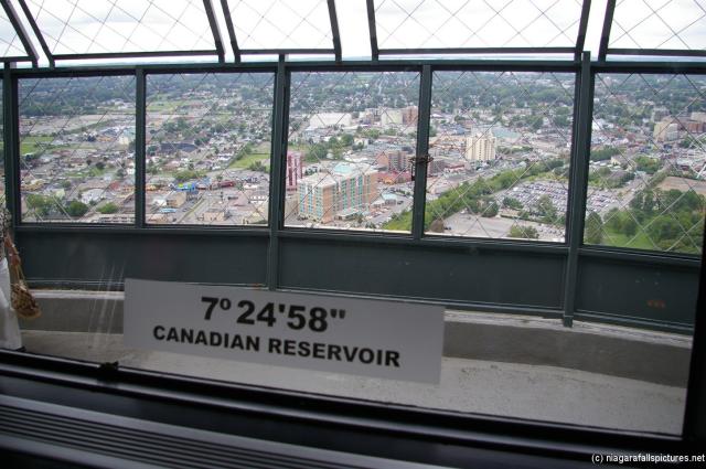 Canadian Reservoir Niagara Falls viewed from Skylon Tower.jpg