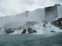 Photo of Beautiful Niagara Falls on the American side viewed from Maid of the Mist.jpg