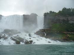 Pic of Niagara Falls American Falls and Bridal Veil Falls and Cave of the Winds taken from Maid of the Mist.jpg
