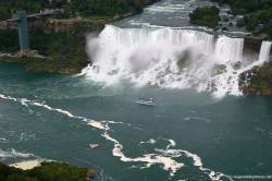 Picture of Luna Island and Bridal Falls and American Falls seen from Skylon Tower.jpg