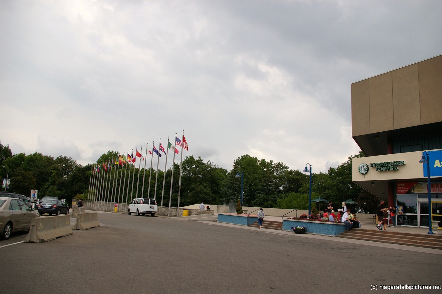 Starbucks Coffee next to Skylon Tower in Niagara Falls Canada.jpg
