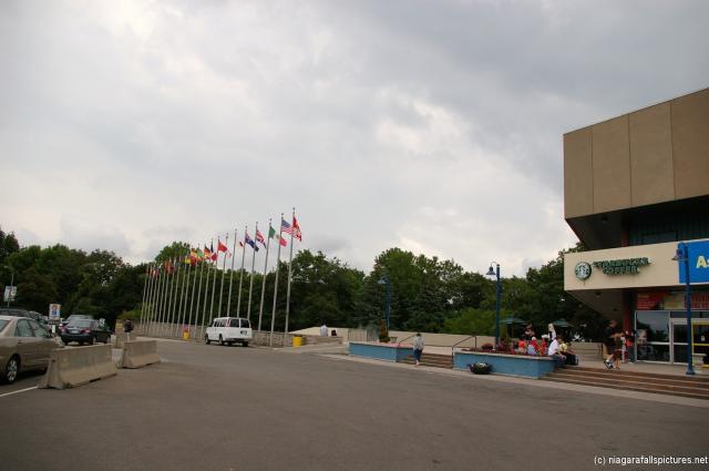 Starbucks Coffee next to Skylon Tower in Niagara Falls Canada.jpg